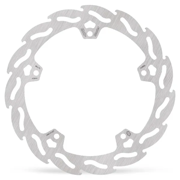 MOTO-MASTER Flame Fixed Brake Rotor Silver, 1, nordicamoto.ro