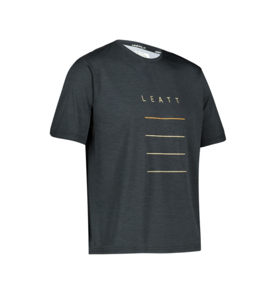 Tricou MTB Leatt Trail 1.0 Black, 1, nordicamoto.ro