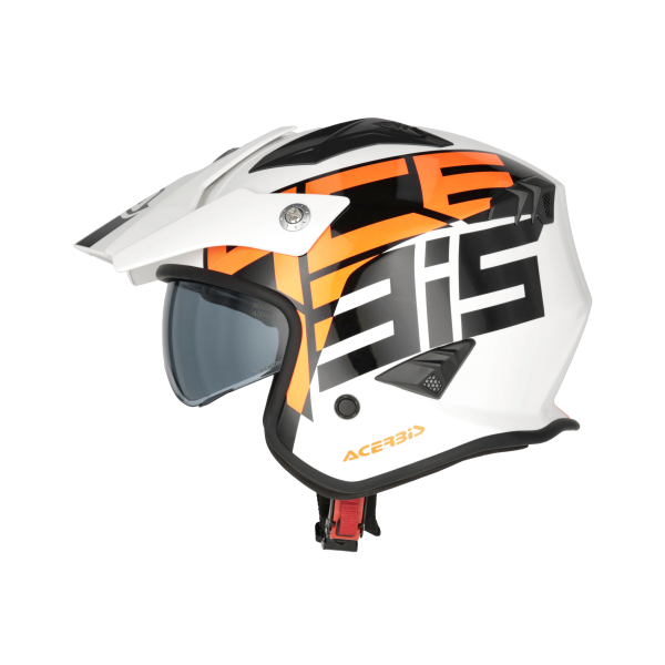 Acerbis Aria Sport Jet sisak, fehér/narancssárga, S-es méret, 9, nordicamoto.ro