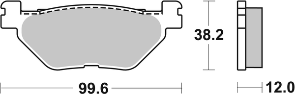 Hf Street Ceramic Organic Brake Pads, 1, nordicamoto.ro