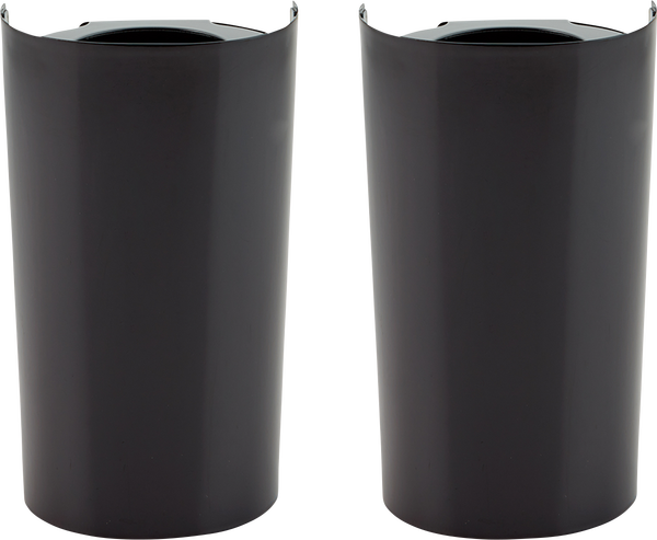 Fork Boot Covers Gloss Black, Powder-coated, 2, nordicamoto.ro
