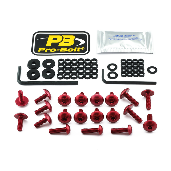 Fairing Bolt Kit For Triumph Red, 1, nordicamoto.ro