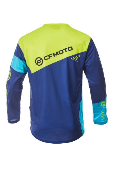TRICOU MOTO CFMOTO MX / ENDURO RIDING JERSEY – ALBASTRU / GALBEN, 9, nordicamoto.ro