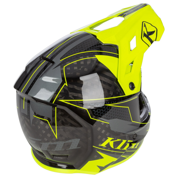 Klim F3 Carbon ECE Unruly fekete–fehér motoros sisak, 42, nordicamoto.ro