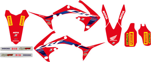 Blackbird Racing Replica Team Honda Hrc 2022 Graphics Kit With Seat Cover Red, 2, nordicamoto.ro