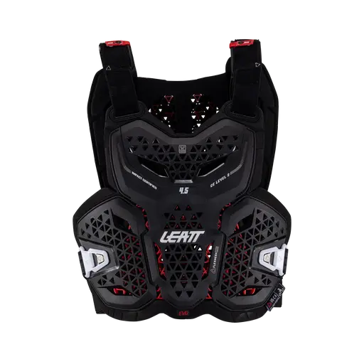 Leatt 4.5 EVO mellkasvédő, fehér, S–M, 10, nordicamoto.ro