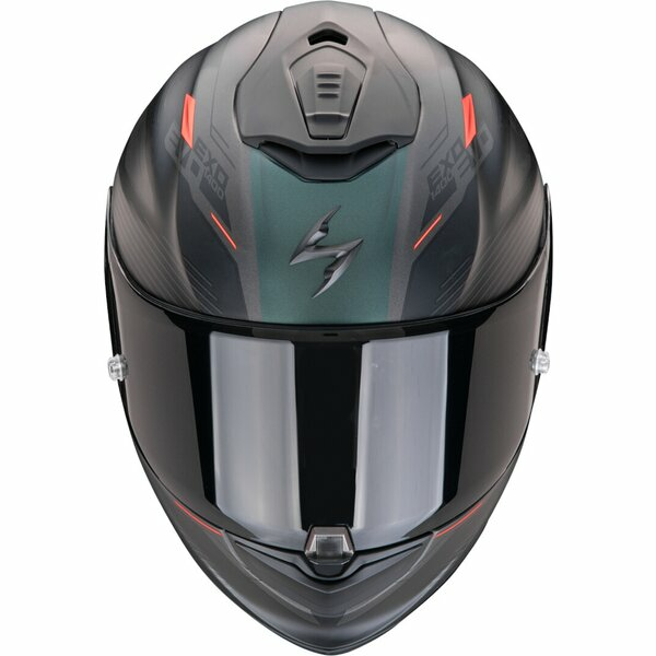 SCORPION EXO-1400 EVO II AIR LUMA teljes arcú bukósisak, fekete/piros, XL méret, 4, nordicamoto.ro
