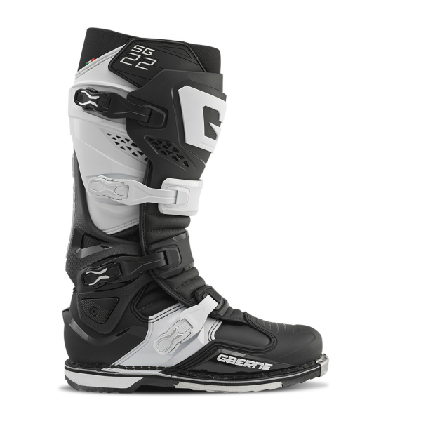Cizme Gaerne SG22 Black/White, 1, nordicamoto.ro