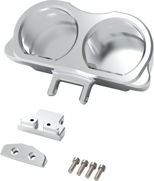 Dual Gauge Mount For Performance Risers Unfinished, 1, nordicamoto.ro
