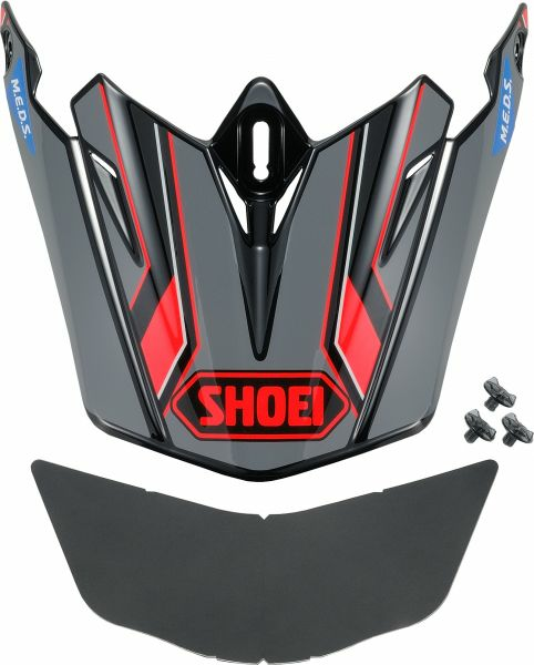 SHOEI VFW06/VFWR sisak – szürke / piros / fekete, 1, nordicamoto.ro
