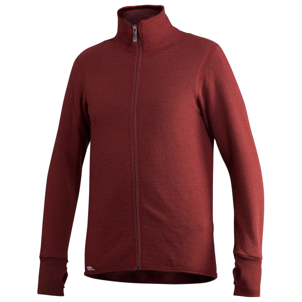 Woolpower Full zip 400 Merino Mid layer Jacket rust red S, 1, nordicamoto.ro