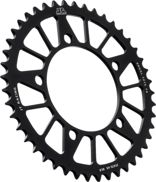 JT SPROCKETS Racelite alumínium hátsó lánckerék, fekete, 2, nordicamoto.ro
