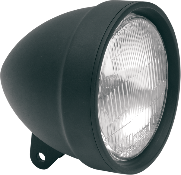 5-3/4(r) Die-cast Headlight Black, Matte, 1, nordicamoto.ro