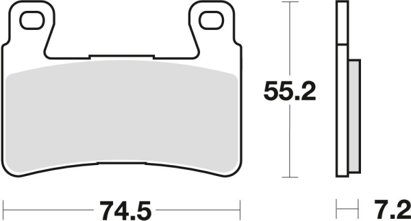 TRW szinterezett első fékbetétek STREET HONDA CB 1300 F '03–'04/HYOSUNG GT 650 '09–'17, 1, nordicamoto.ro
