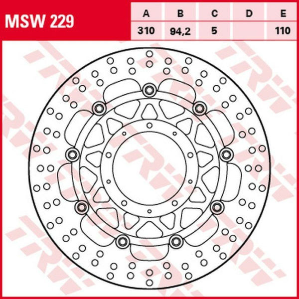 Disc frana fata TRW HONDA VFR 800F '14 -/VFR 800X CROSSRUNNER '15 -, 1, nordicamoto.ro