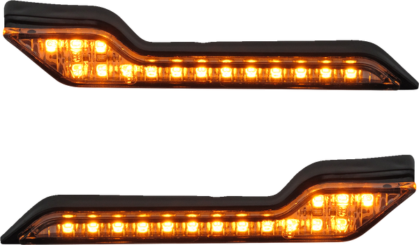 Indicator Light Amber Led Black, 2, nordicamoto.ro