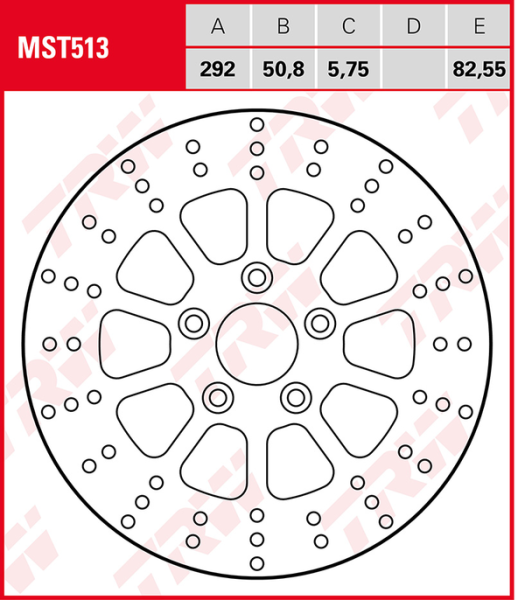 Brake Rotor Fixed Round Silver, 1, nordicamoto.ro