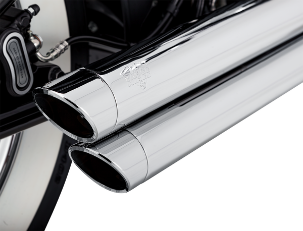 Big Shots Staggered 2-into-2 Exhaust System Chrome, 3, nordicamoto.ro
