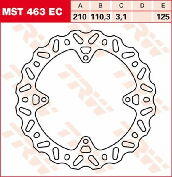 Ec Cross Design acél féklemez, 2, nordicamoto.ro