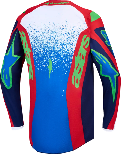Alpinestars Fluid Drag gyerek póló, fekete/kék/piros, S-es méret, 3, nordicamoto.ro