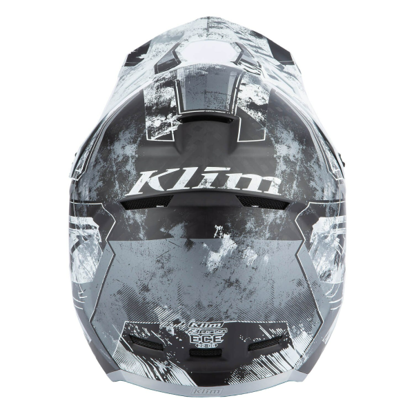 Klim F3 Carbon ECE Unruly fekete–fehér motoros sisak, 65, nordicamoto.ro