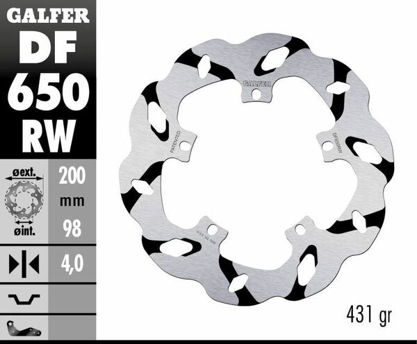 Wave® Brake Rotor Black, Silver, 1, nordicamoto.ro