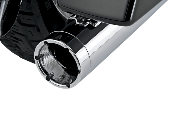 Monster Round Slip-on Muffler Chrome, 5, nordicamoto.ro