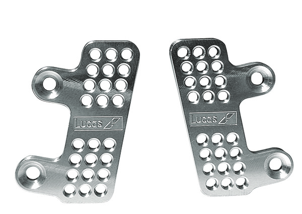 Footpeg Adapter Plate Silver, 1, nordicamoto.ro