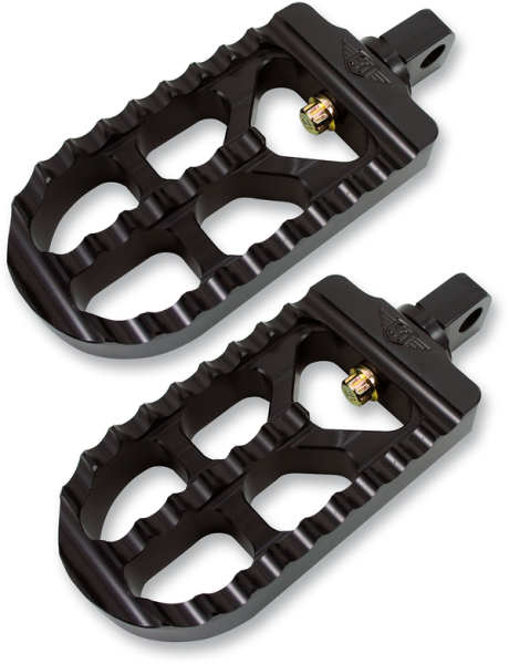 Adjustable Serrated Footpegs Black Long, 1, nordicamoto.ro