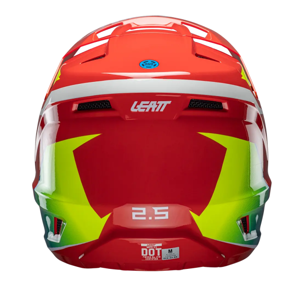 Leatt 2.5 V25 sisak, piros/savzöld/fehér, L-es méret, 3, nordicamoto.ro