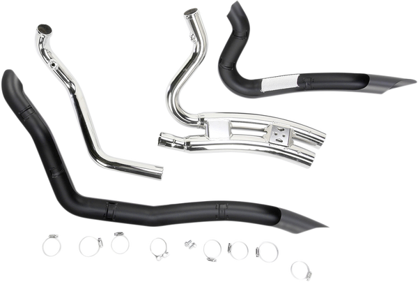 Speedster Swept Short Exhaust System Black, 4, nordicamoto.ro