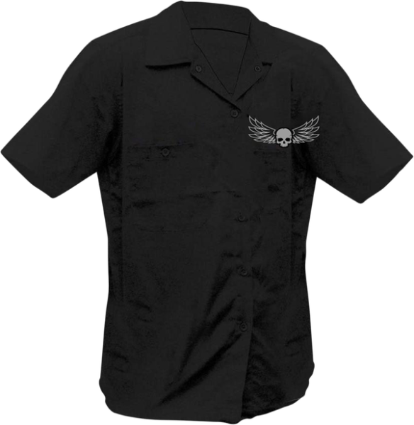 Ride Low Skull Printed Shop Shirt Black 3XL, 2, nordicamoto.ro