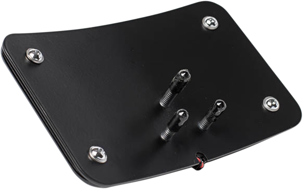 3-hole Mounted Led Lighted License Plate Frame Black, 1, nordicamoto.ro