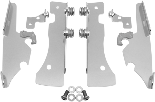 Fats/slim Windshield Trigger-lock Complete Mount Kit Polished, 1, nordicamoto.ro