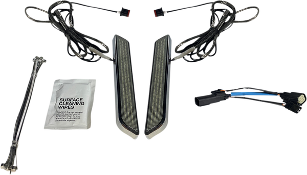 Led Front Fork Lightz Chrome, 1, nordicamoto.ro
