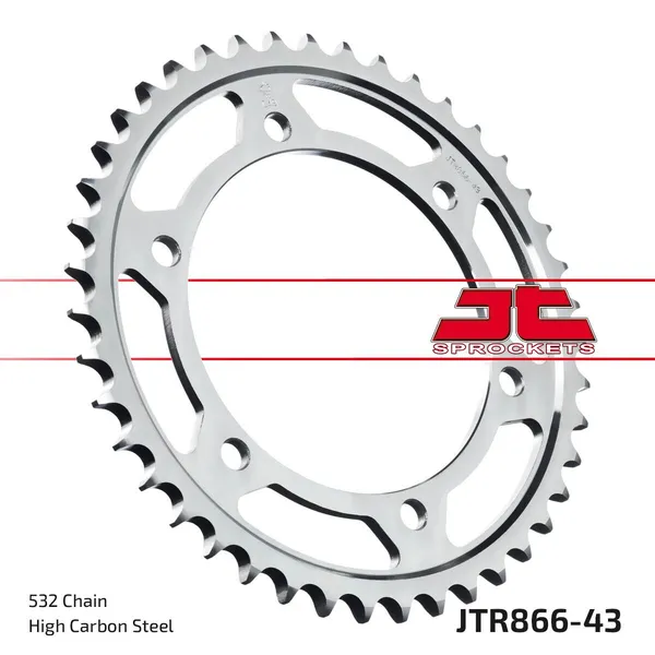JT SPROCKETS hátsó lánckerék, természetes színű, 1, nordicamoto.ro