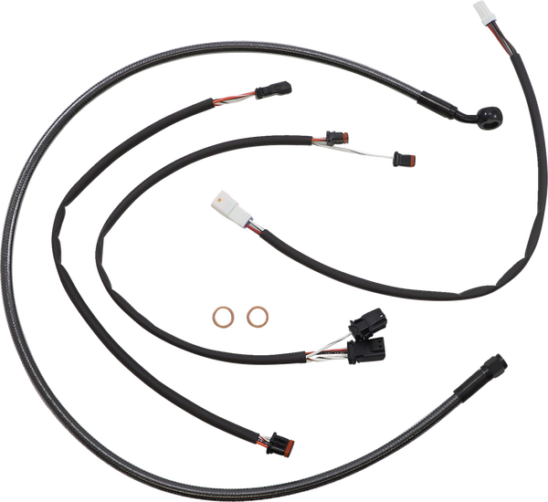 Black Pearl Designer Handlebar Installation Kit Black, 5, nordicamoto.ro