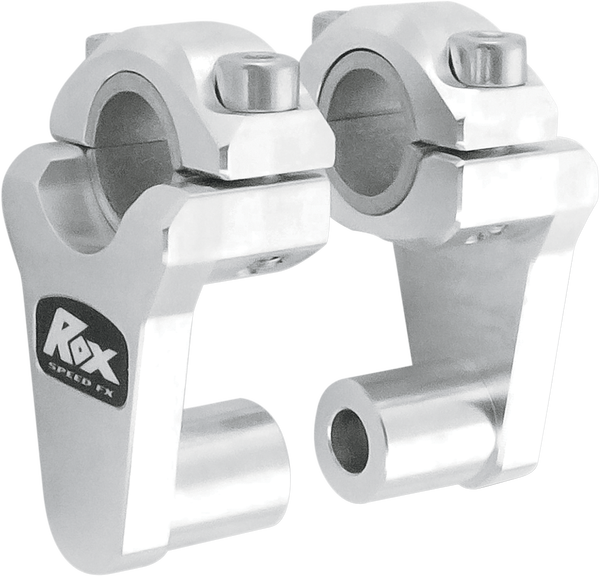 Elite Pivoting Handlebar Risers For 7/8(r) And 1-1/8(r) Handlebars Silver, 1, nordicamoto.ro