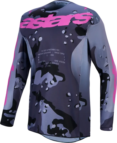 Alpinestars Racer Lone póló, Mov/szürke, XXL, 1, nordicamoto.ro