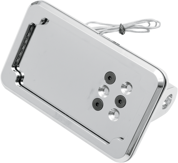 In-close License Plate Holder Chrome, 1, nordicamoto.ro