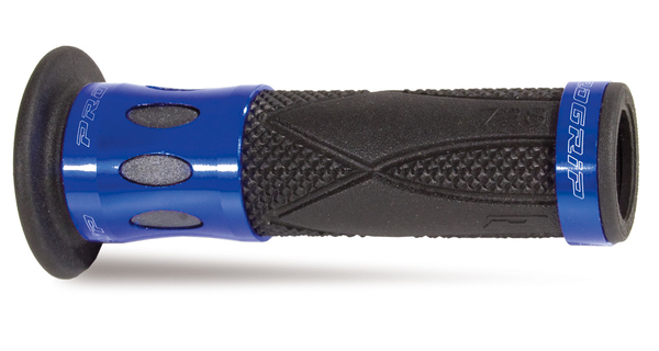 Double Density Grip Anodized, Black, Blue, 1, nordicamoto.ro