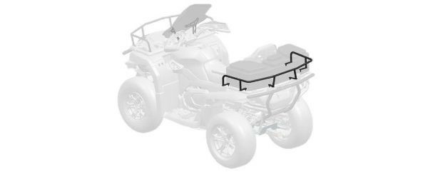 HÁTSÓ CSOMAGTARTÓ-KIBŐVÍTŐ CFMOTO CFORCE 600 / 625 / 600 TOURING / 625 TOURING ATV-HEZ (RÖGZÍTŐKÉSZLET NÉLKÜL) – FEKETE, 5, nordicamoto.ro
