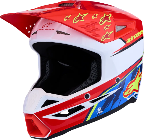 Alpinestars SM3 Falcon gyermek sisak, piros/fehér/kék, S-es méret, 1, nordicamoto.ro