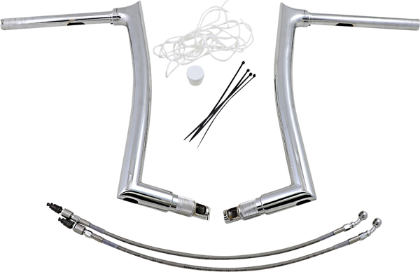 1-1/2(r) Ez Install Pointed Top Handlebar Kit Silver, 1, nordicamoto.ro