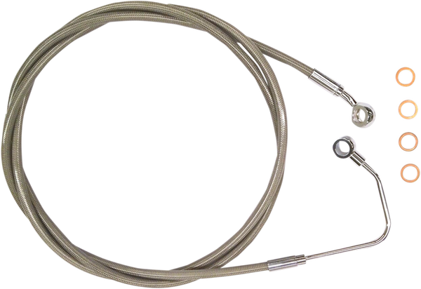 Xr Stainless Upper Brake Line Silver, Polished Oversize [+254 mm (10'')], 2, nordicamoto.ro