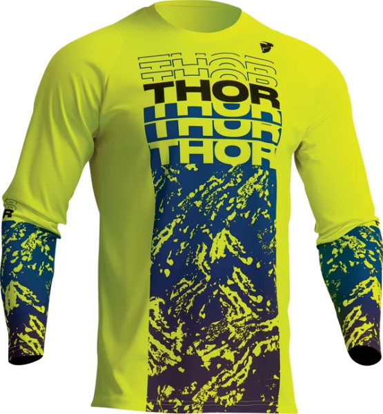 Tricou Thor Sector Atlas Acid/Blue XL, 3, nordicamoto.ro