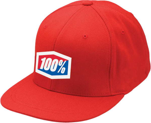 100% Essential hivatalos piros kupak, S/M méret, 1, nordicamoto.ro