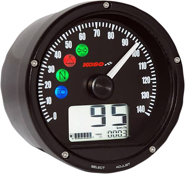 Digital Speedometer/tachometer Black, 1, nordicamoto.ro