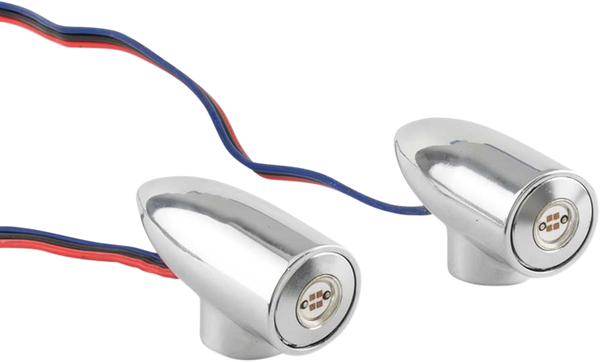 Lightning Bullets Run/turn Led Lights Chrome, 2, nordicamoto.ro