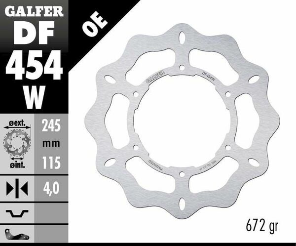 Wave® Brake Rotor Silver, 1, nordicamoto.ro